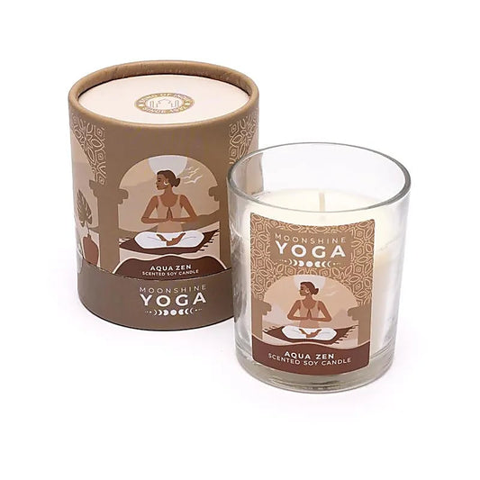 Moonshine Yoga candela in cera di soia Aqua Zen