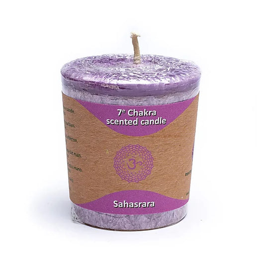 Vela votiva perfumada 7°chakra