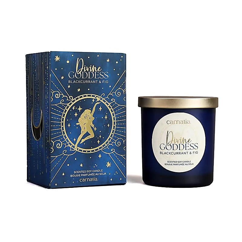 Carnatia Starry Spell candela di soia in vetro Divine Goddess