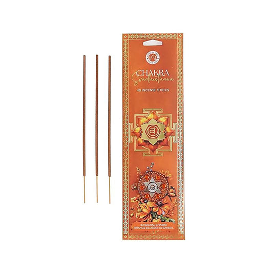 Incense Svadhisthana chakra orange blossom & sandalwood