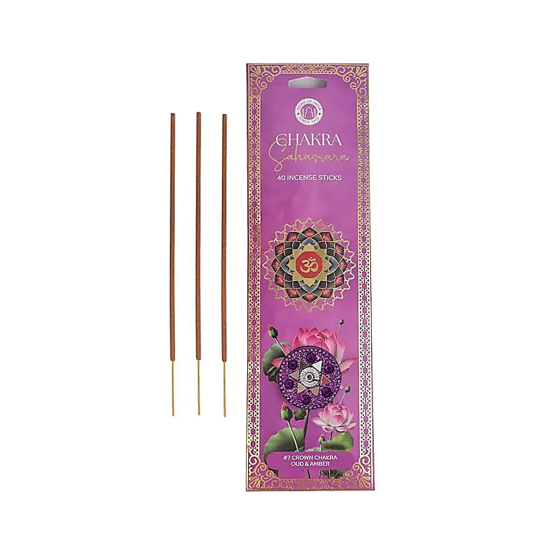 Encens chakra Sahasrara oud & ambre