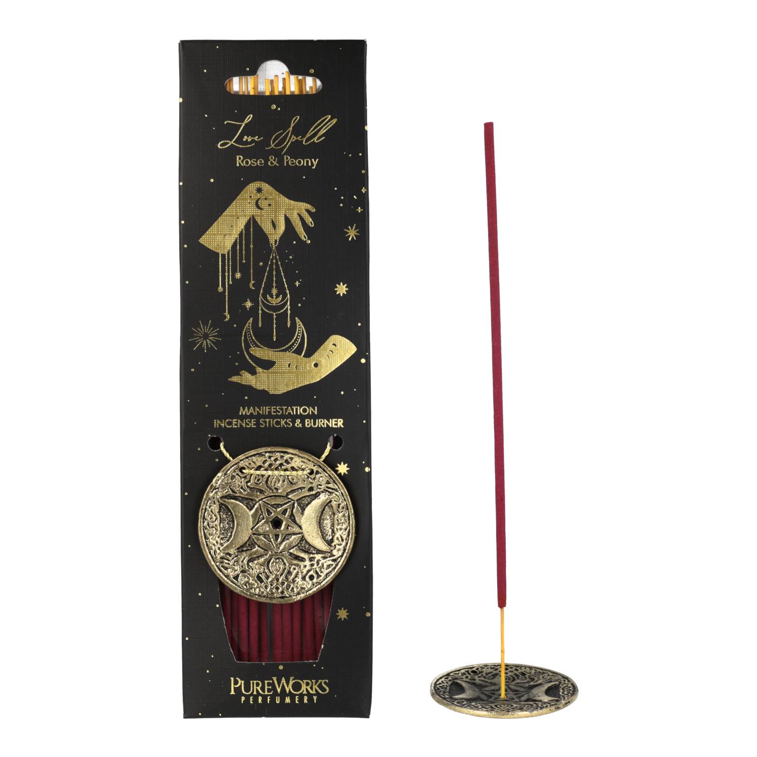 Räucherstäbchen Esoteric Collection Love Spell + Räucherstäbchenhalter