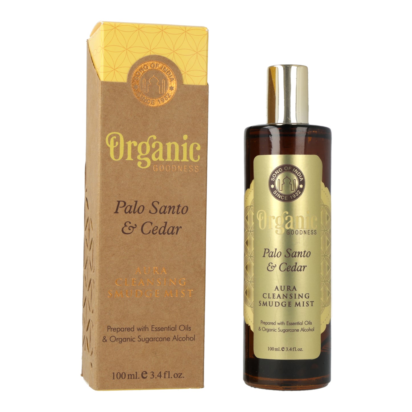 Smudge room spray Organic Goodness Palo Santo & Ceder