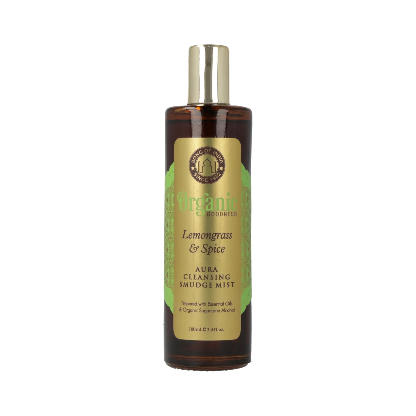 Smudge room spray Organic Goodness Citroengras & Specerijen