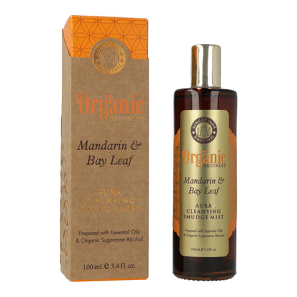 Smudge room spray Organic Goodness Mandarijn & Laurierblad thumb