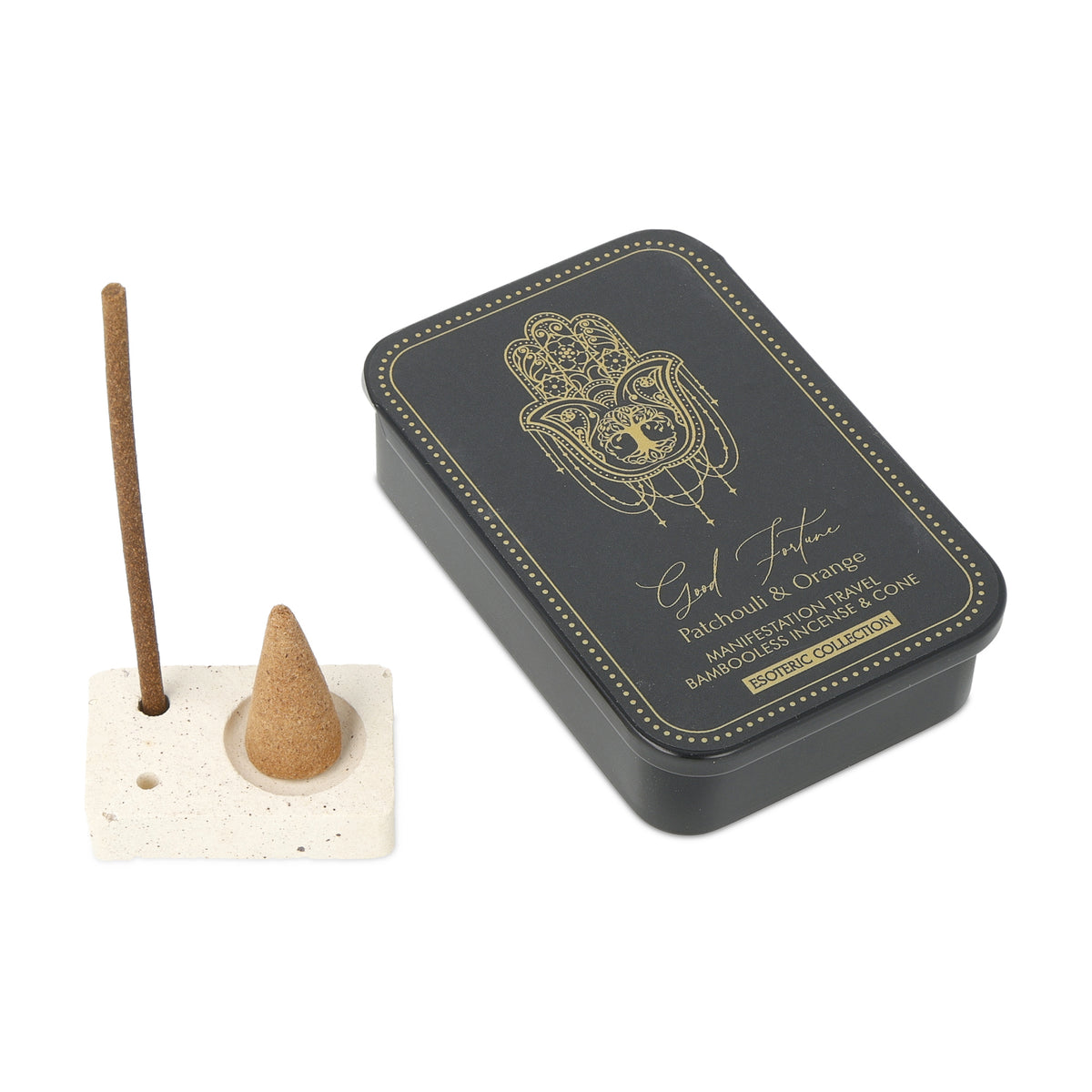 Räucherwerk Esoteric Collection Good Fortune & Halter in Schiebedose aus Blech