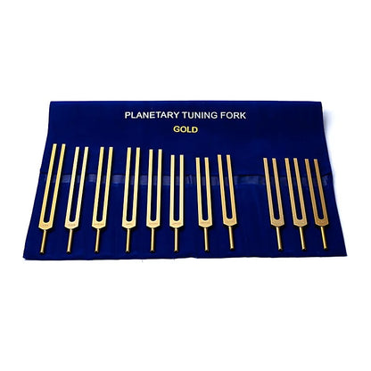 Stimmgabel-Set Cosmic Octave goldfarben ungewichtet Aluminium thumb