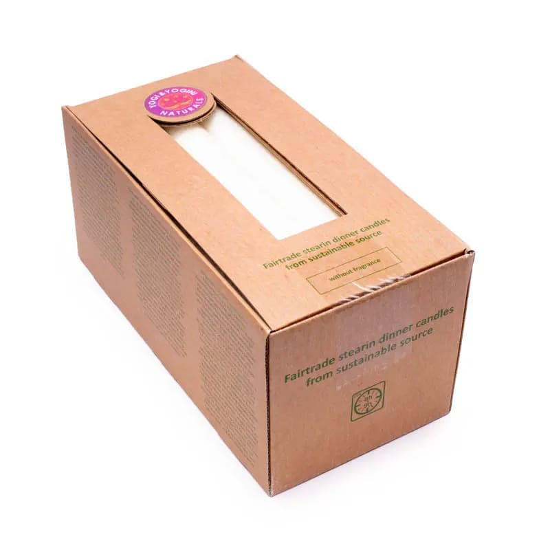 Acheter Bougie de table non parfumée stéarine blanche