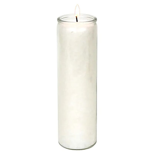 Bougie stéarine blanche non parfumée
