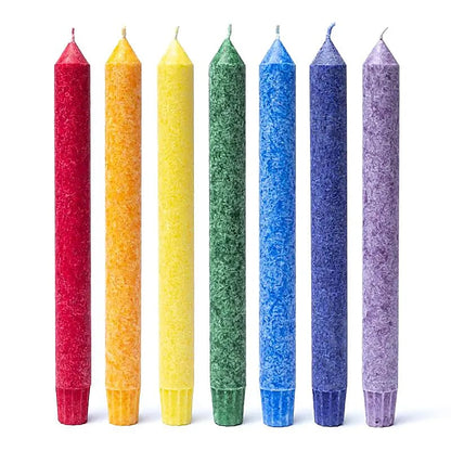 Scented dinner candles chakra set of 7 thumb