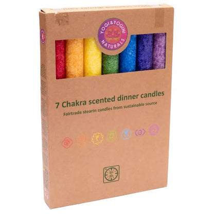 Scented dinner candles chakra set of 7 wholesale thumb
