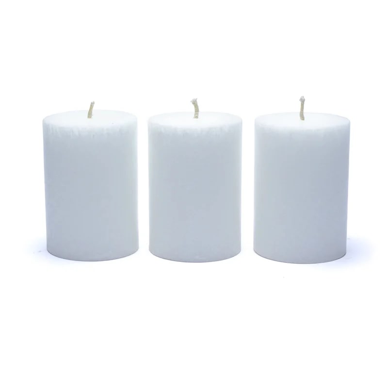 Velas de estearina sostenible 3 x PURNESS al por mayor