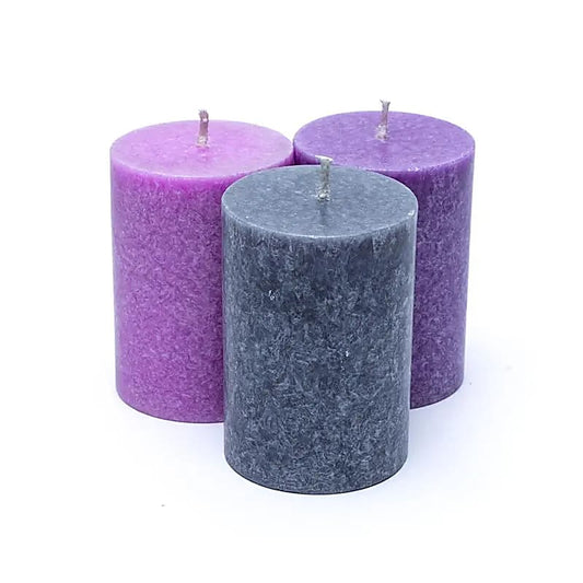 Bougies de stéarine 3 x MINDFULNESS