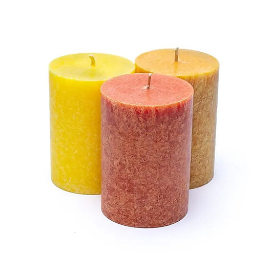 Bougies de stéarine 3 x SUNSET