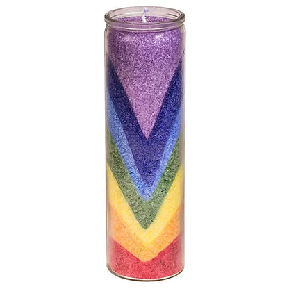 Stearinduftkerze Regenbogental thumb