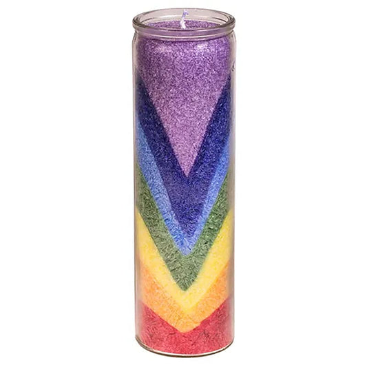 Stearinduftkerze Regenbogental