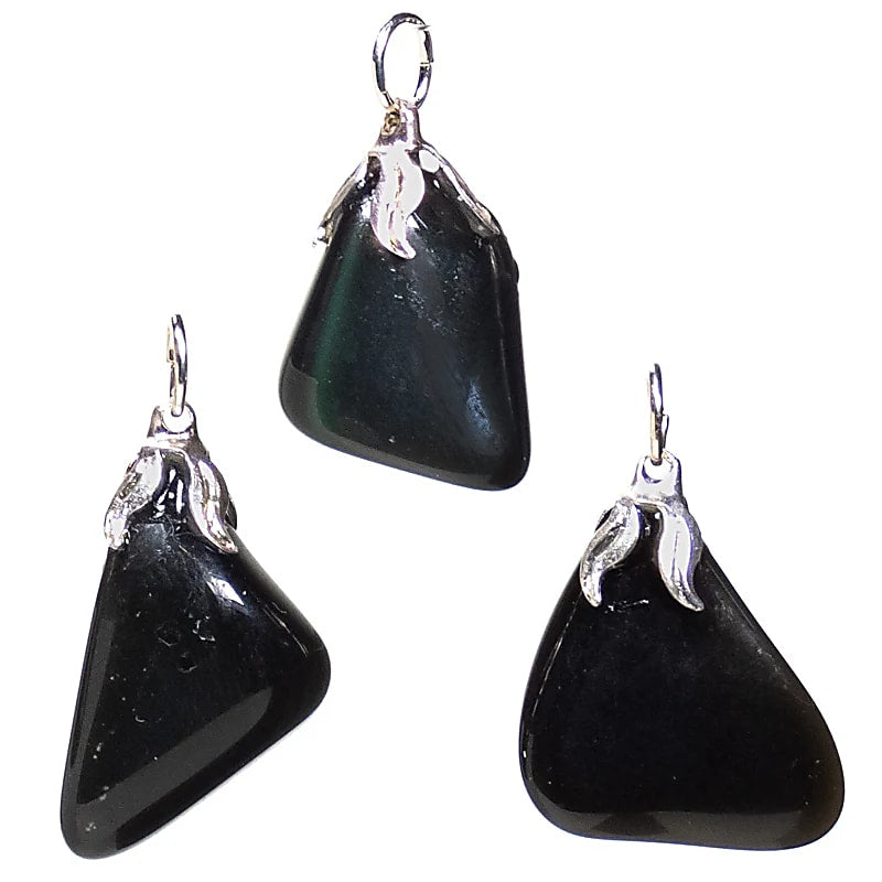 Pendentif en pierres gemme Obsidienne arc-en-ciel