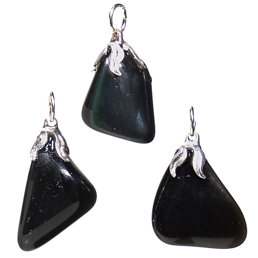 Regenboog obsidiaan edelsteenhanger