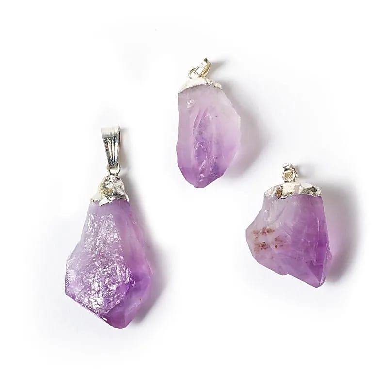 Pendentif Améthyste brute