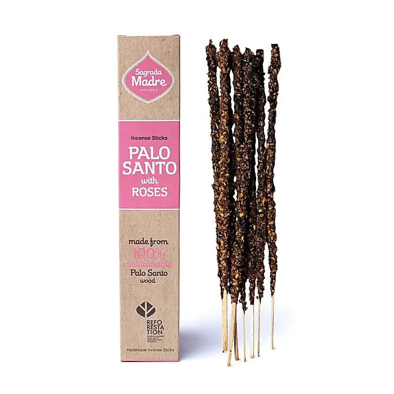 Sagrada Madre Palo Santo incense with Rose