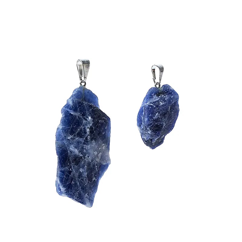 Sodalite rough gemstone pendant wholesale