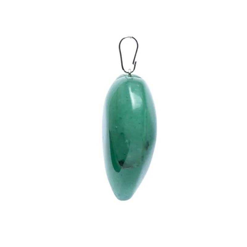 Colgante de cuarzo verde en forma de corazón