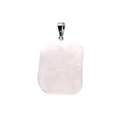 Rose quartz gemstone pendant fantasy shape thumb