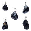 Tourmaline quartz gemstone pendant pin drilled