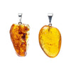 Amber (copal) gemstone pendant pin drilled