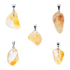 Hematoid quartz gemstone pendant pin drilled