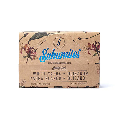Sagrada Madre Sahumitos smudge White Yagra per 5 in display box wholesale thumb