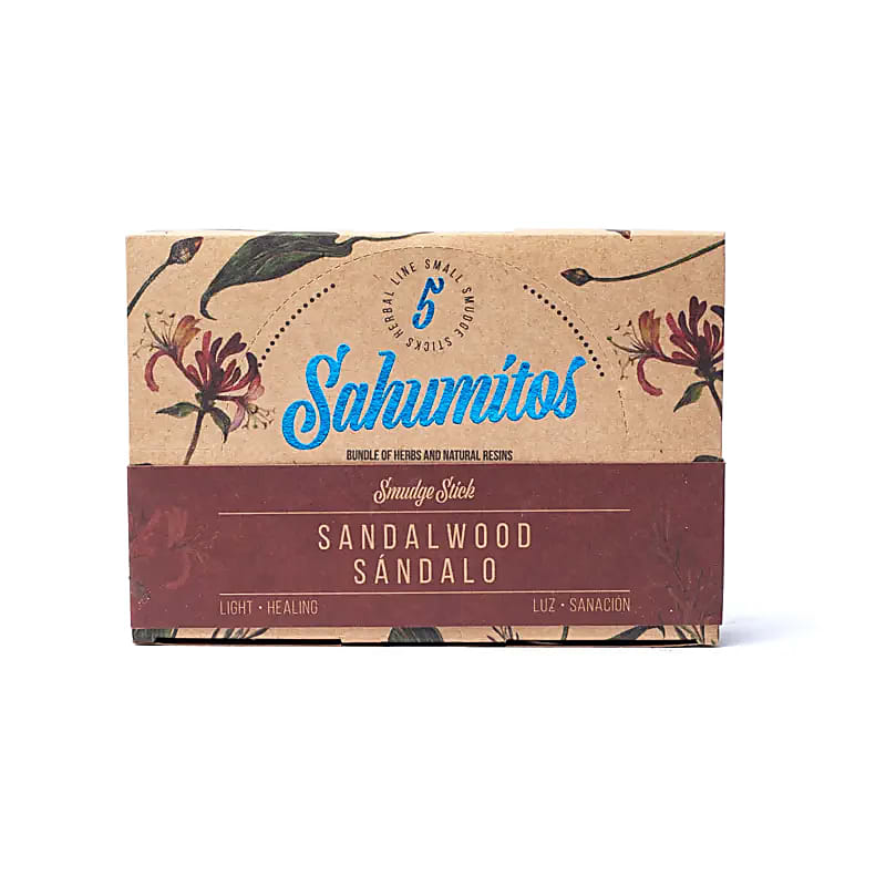 Sagrada Madre Sahumitos smudge de Sándalo 5 en caja expositora al por mayor