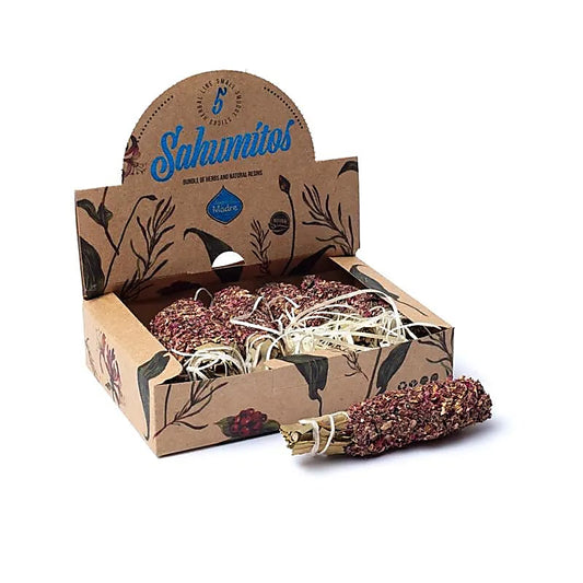 Sagrada Madre Sahumitos smudge Rozen per 5 in displaydoos