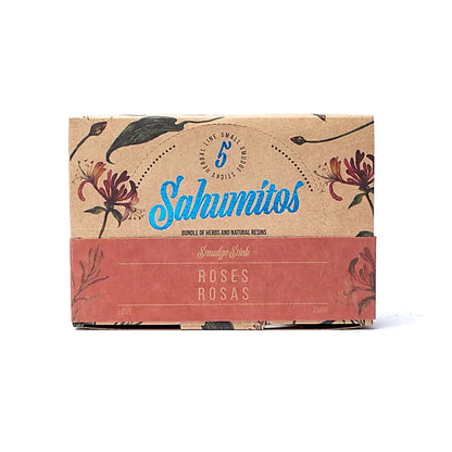 Sagrada Madre Sahumitos smudge Roses per 5 in display box wholesale thumb