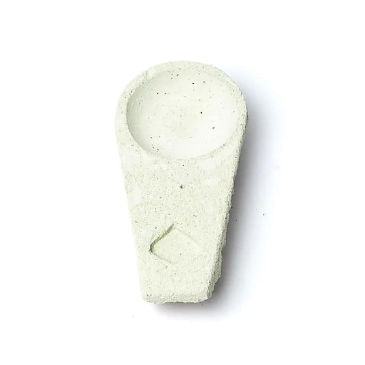 Sagrada Madre quemador de incienso de cemento verde pastel
