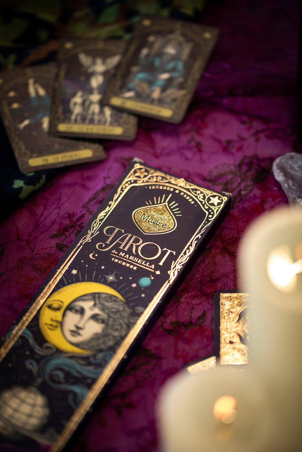 Sagrada Madre Natuurlijke wierook Tarot de Marsella Nag Champa Frankincense - 7277