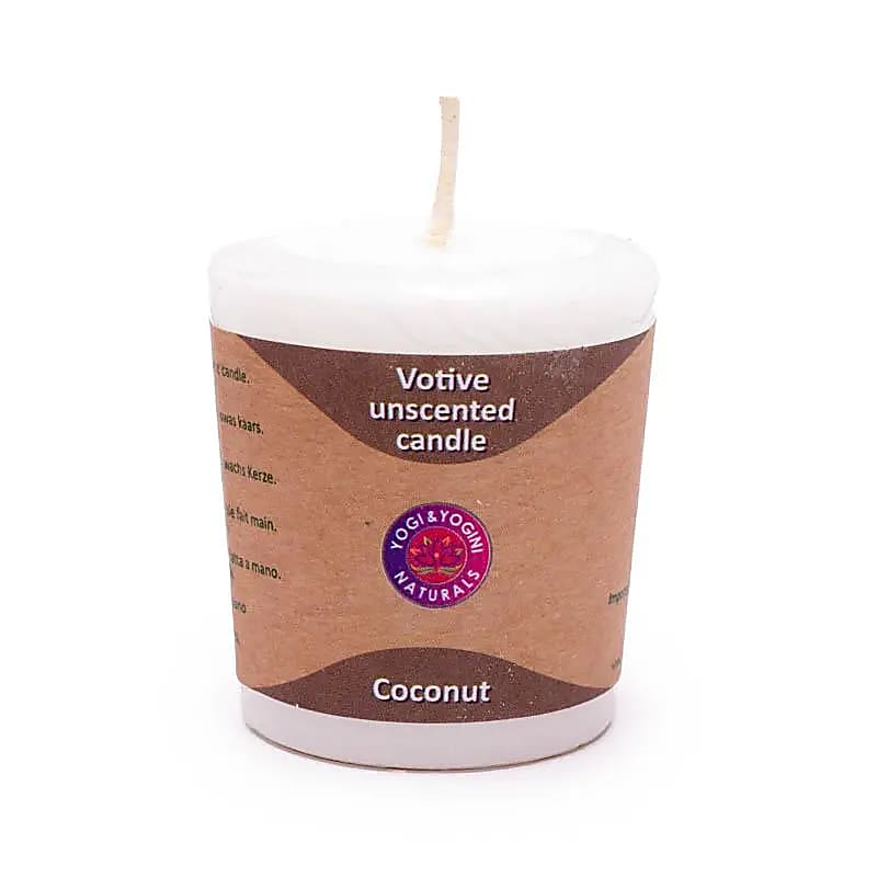 Velas de cera de coco blanco