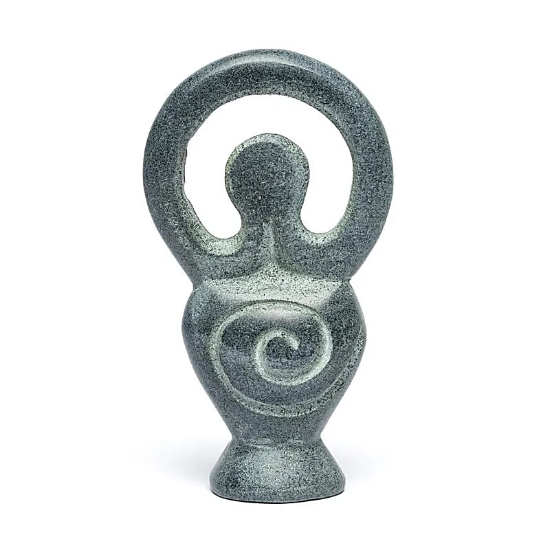 Goddess figurine grey soapstone
