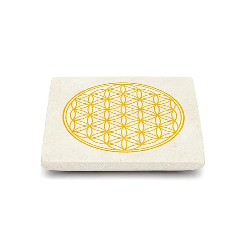 Incense burner Flower of Life sandstone