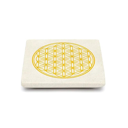 Incense burner Flower of Life sandstone