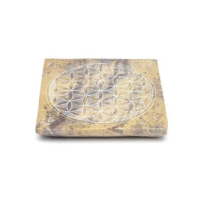 Incense burner Flower of Life soapstone wholesale thumb