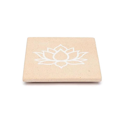 Incense burner lotus pink sandstone thumb