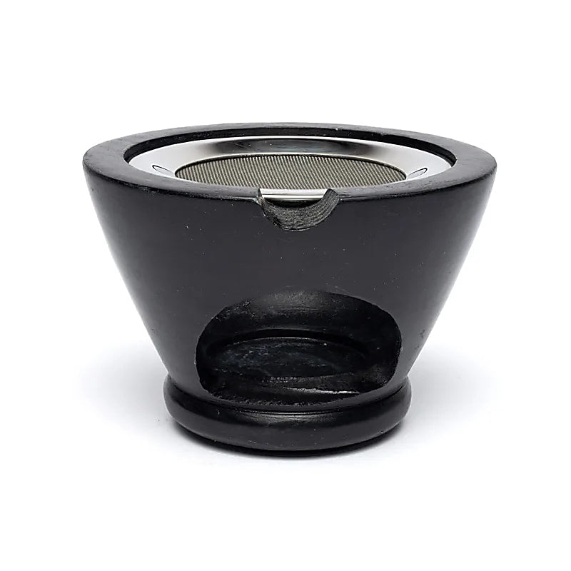 Incense burner soapstone black Tree of Life with sieve wholesale