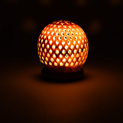 Round soapstone candle holder dots wholesale thumb