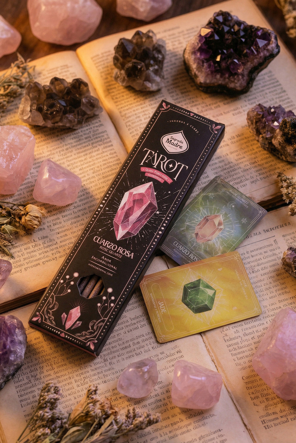 Sagrada Madre Tarot Gems wierook Rozenkwarts - 7311 groothandel