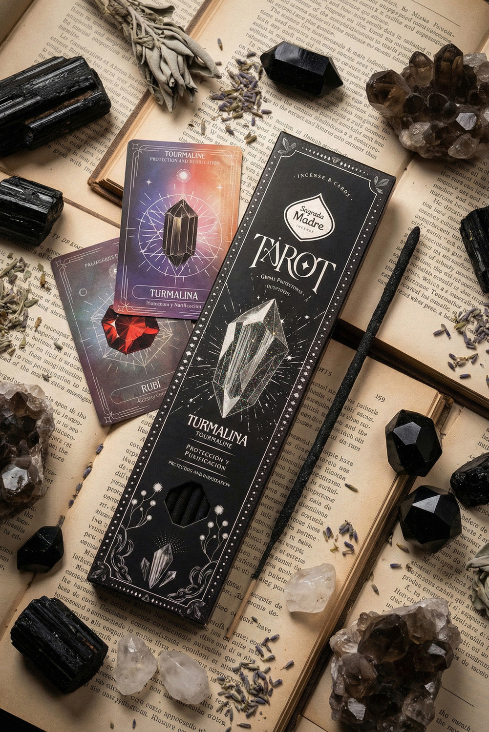 Sagrada Madre Tarot Gems wierook Toermalijn - 7315 großhandel