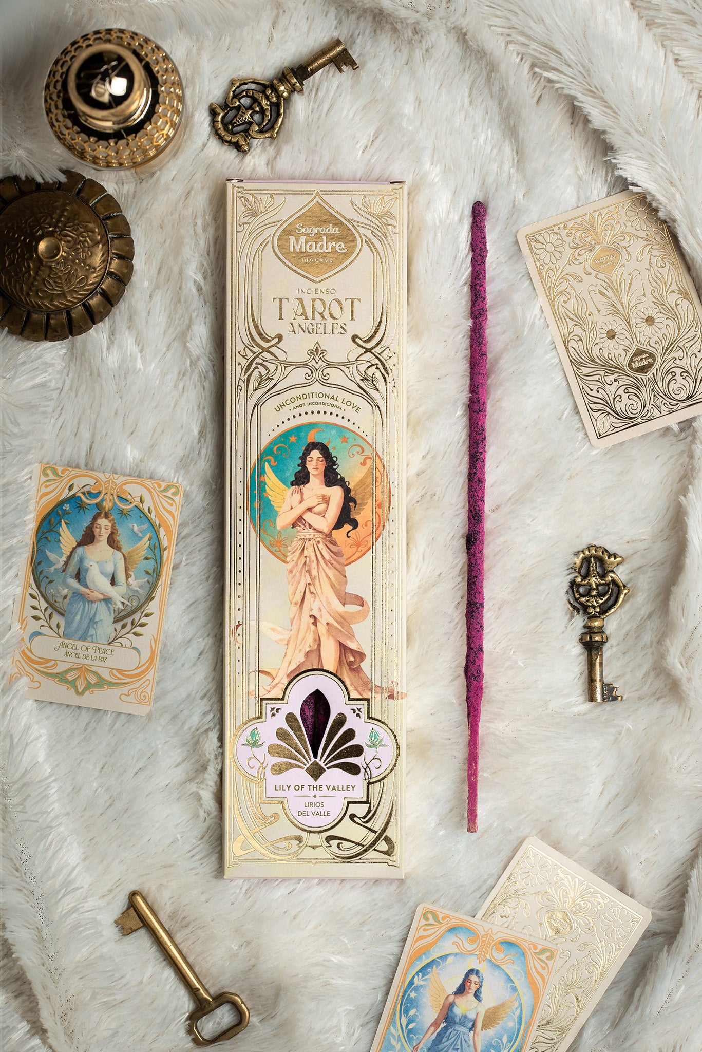 Sagrada Madre Tarot Angels incienso Amor Incondicional