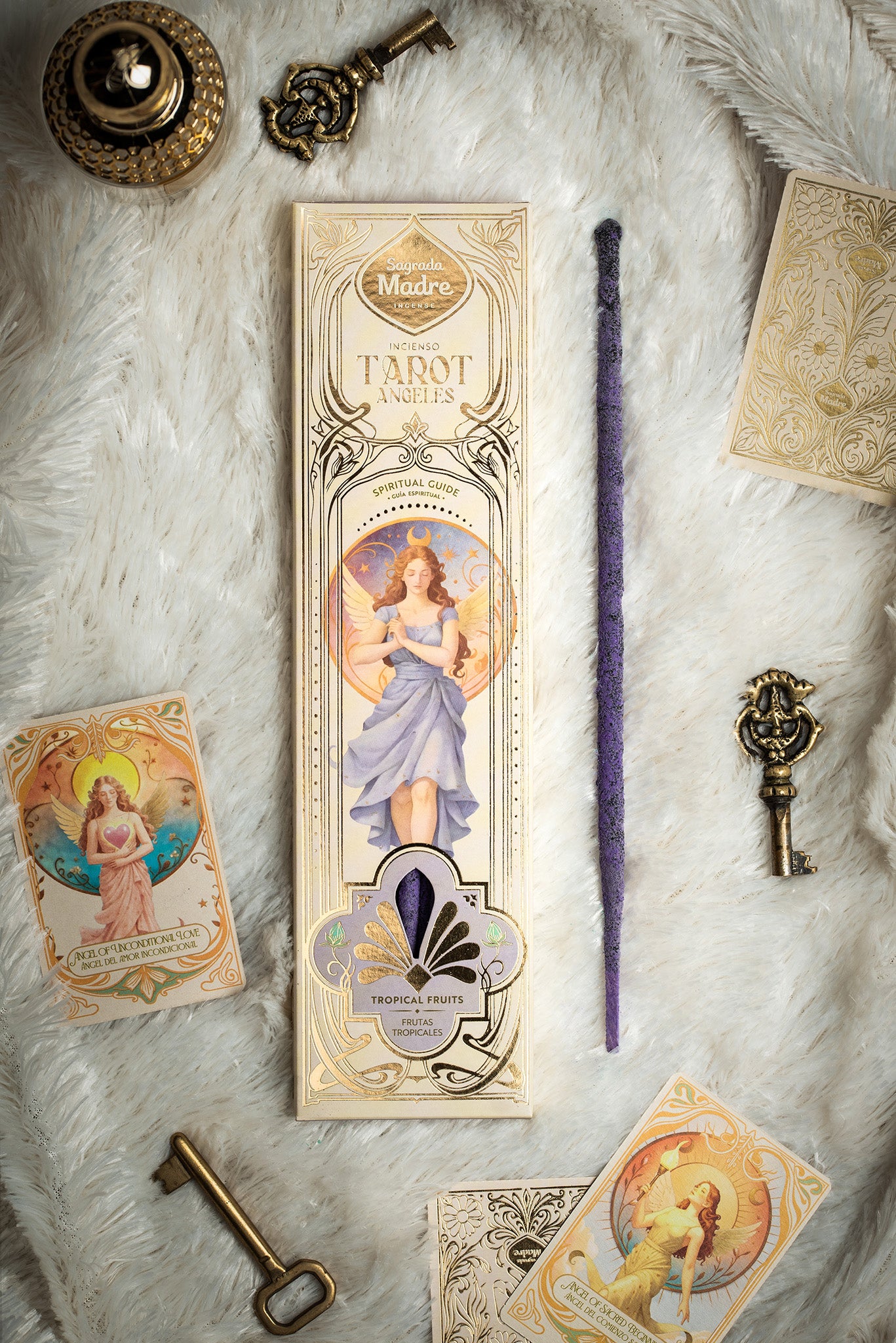Sagrada Madre Tarot Angels incenso Guida spirituale