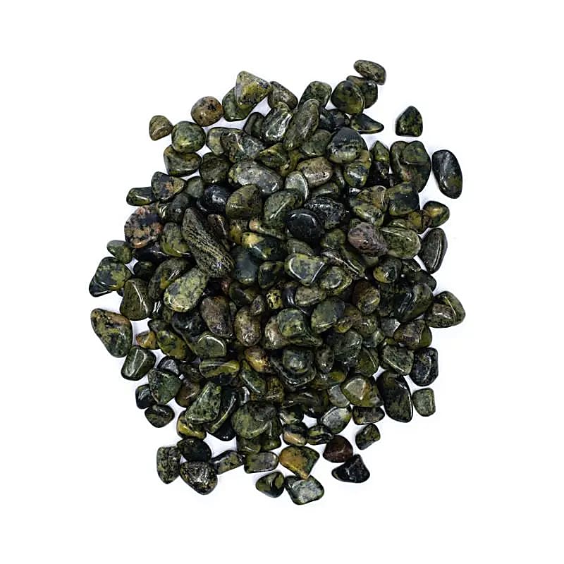 Jade nephrite tumbled stones A/B quality