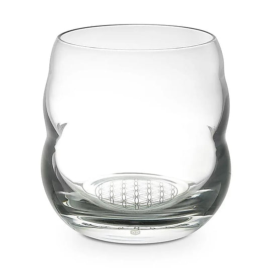 Drinking glass Mythos Flower Of Life platinum